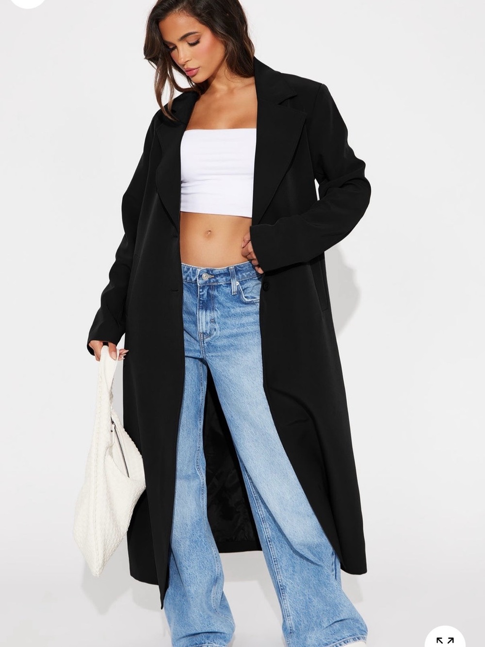 Fashion Nova Take a Hint Trench in Black